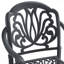 Ensemble de 7 pièces de mobilier de patio en aluminium coulé avec cadre noir et coussins de siège bruns-462213660