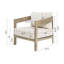 Chaise longue avec coussins Harmonti