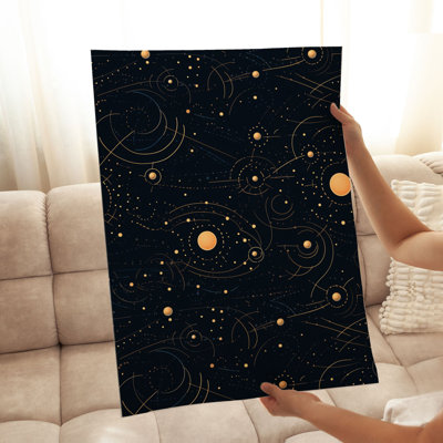 Astronomy and Space Stars Pattern V Modern Unframed Art Print
