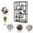 6-Tier Industrial Bookshelf, Black Steel Frame With Dark Walnut Shelves, Ideal For Home Offices, Living Rooms, And Bedrooms-141577410