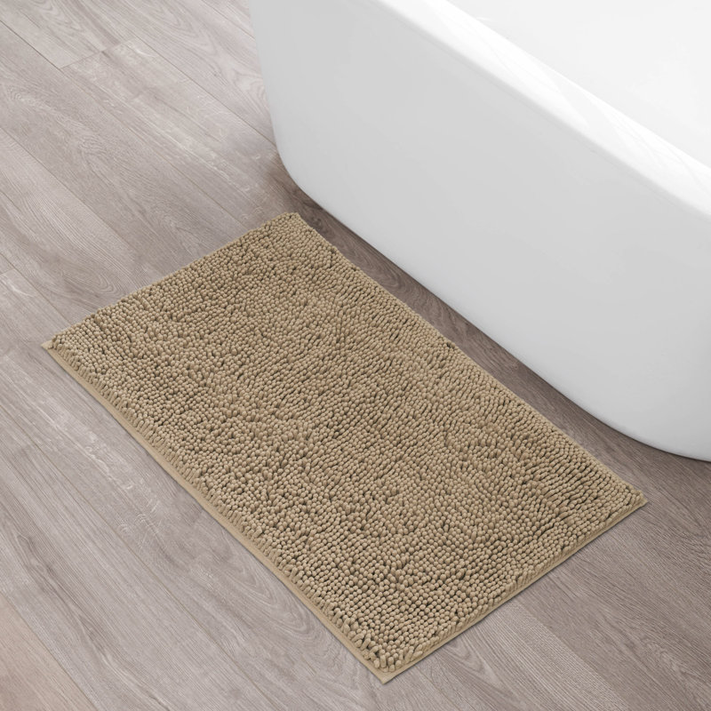 Non-Slip Bath Mat - Basics by Wayfair™, Single - 21" L x 34" W, Lavender