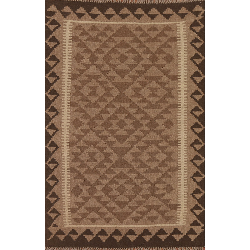 Kilim Reversible Wool Area Rug 3x5
