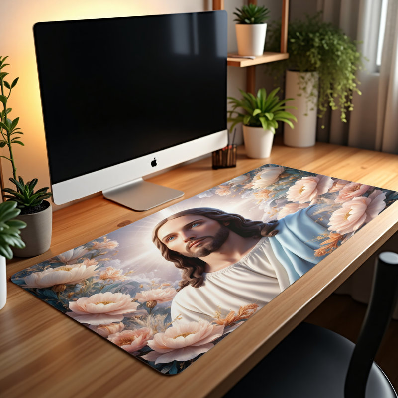 Polyester Desk Pad, 31.5x15.5