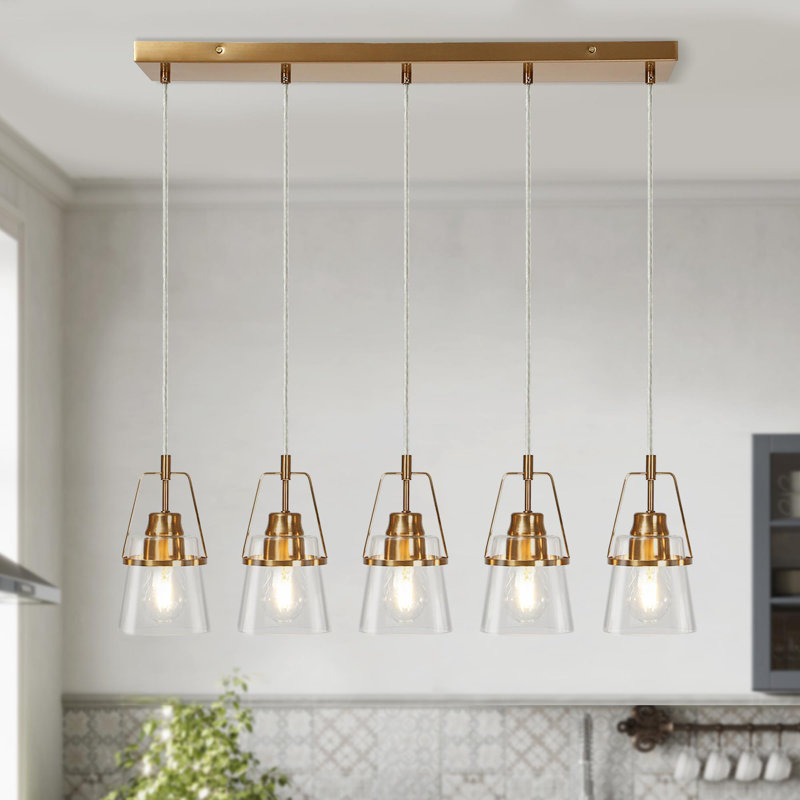 Sifert 5-Light 29.7'' W Kitchen Island Pendant