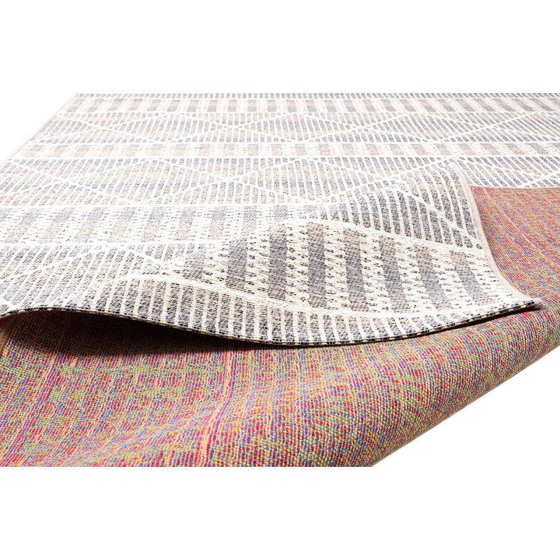 Geometric Hand Woven Indoor / Outdoor Area Rug, Rectangle 160 x 235cm