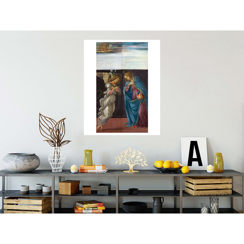 «Annonce» par Sandro Botticelli - Estampe numérique, H 40 po x l 32 po