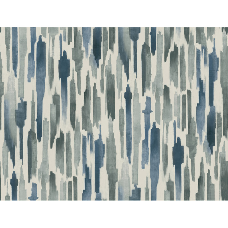 Pluie Unpasted Modern Roll, Ocean