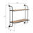 Emery Wood & Metal 2 Tier Wall Shelf-365553662-367769234