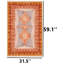 Tapis terre cuite Solstice