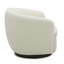 Fauteuil demi-tonneau pivotant rembourré Marcy-101378032