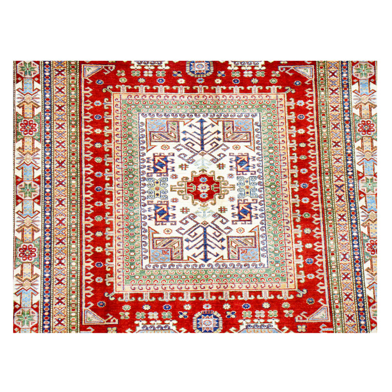 Kazak Hand Woven Wool Area Rug