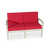 Coussin bourgogne / finition grise