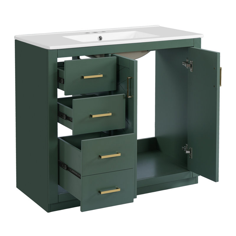 Meuble-lavabo 36 po avec lavabo en céramique
