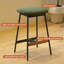 Ensemble moderne de 2 tabourets de bar, tabourets de bar confortables et élégants, rembourrés de tissu doux, sans dossier pour la cuisine et les chaises de bar de la salle à manger