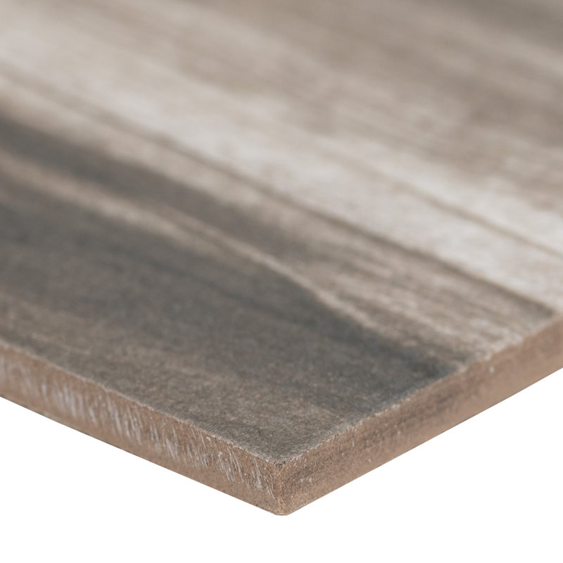 Willowmere 6 in. x 24 in. Matte Porcelain Wood Look Floor and Wall Tile, Cove