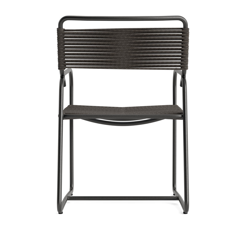 Walter Lamb Outdoor Armchair, Textured Pewter/Coal