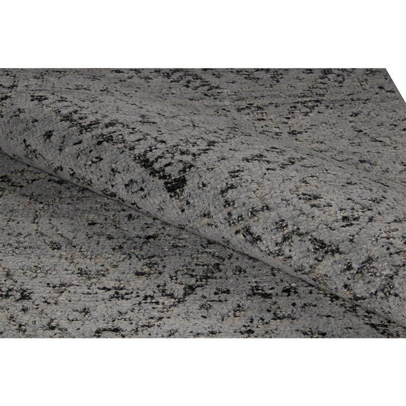 Damask Area Rug in Gray