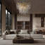 Lustre en cristal chromé 10 lumières Modern-1047968056-1047968060