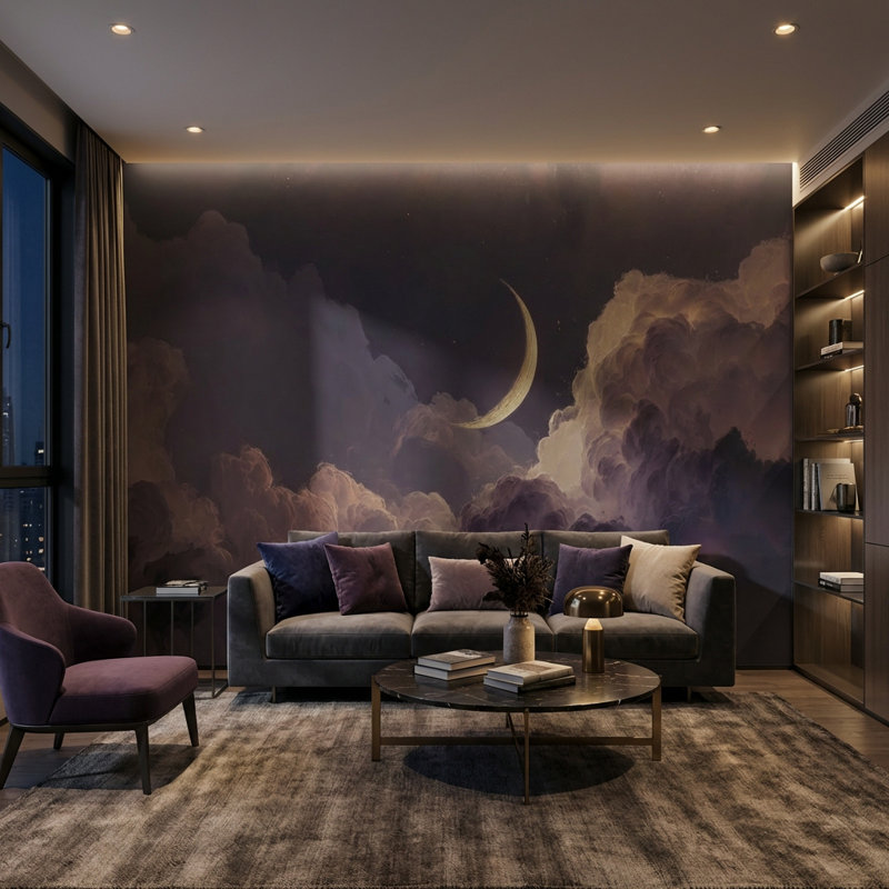 Dreamy Night, 160"x108", Peler et coller