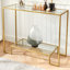 Gus 100cm Glass Top Console Table