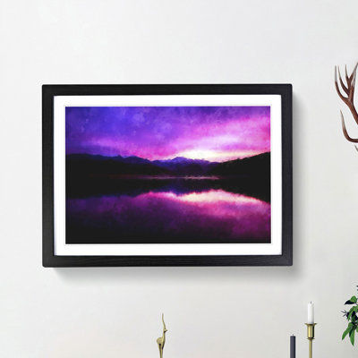 Purple Mountains - Framed Print