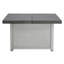 Table de foyer extensible rectangulaire en alliage d'aluminium, 50 000 BTU