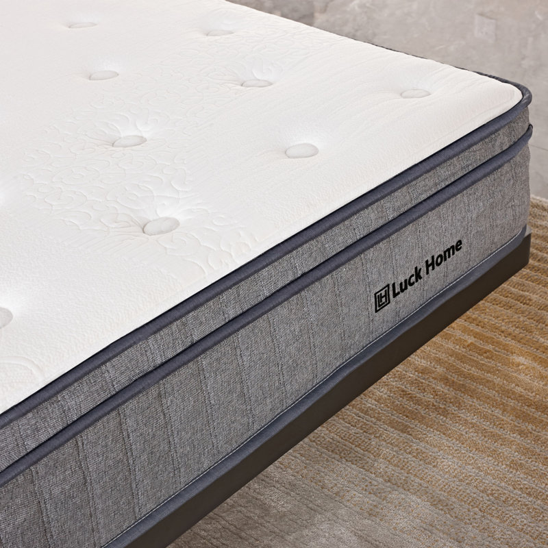 Matelas moyen en mousse viscoélastique 10 "Luck Home, 12", Très grand