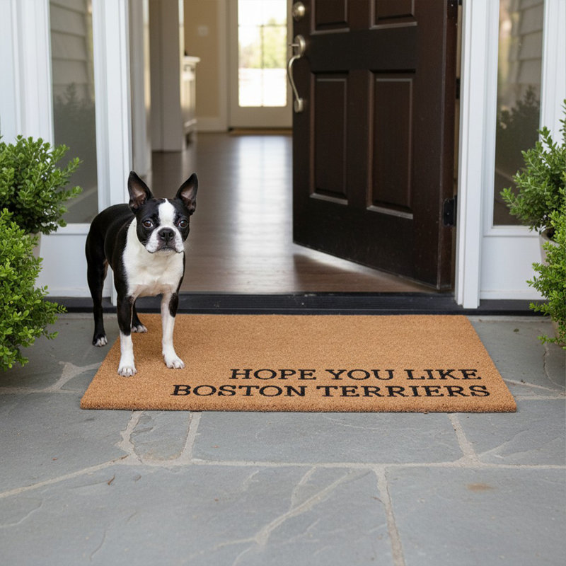 Hope You Like Boston Terriers Doormat, 24"x36", Boston Terriers, 24" x 36"