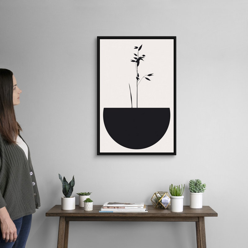 Art abstrait sur toile Abstracticum, Toile avec cadre noir, H 32 po x l 22 po