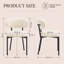 Modern Upholstered Dining Chair, Metal Legs-944384313-944384750