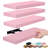 Sorbus Floating Shelves for Wall – 16 Inch Floating Shelf for Kitchen, Bedroom, Living Room, Bathroom, Home & Wall Decor - Mounted Bathroom Shelves with Invisible Brackets, 4 Pack - Soft Pink-125355508-125355504