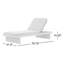 Leroy Outdoor Teak Chaise Lounge-358974386-358974399