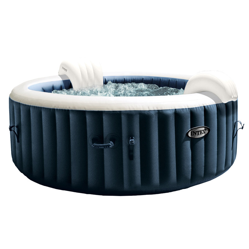 Intex 120 Volt 4 Person 140 - Jet Plastic Round Inflatable Hot Tub