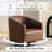 31.1" W Upholstered Swivel Barrel Chair-1680354534