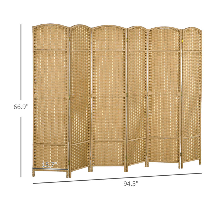 Paravent pliable arqué