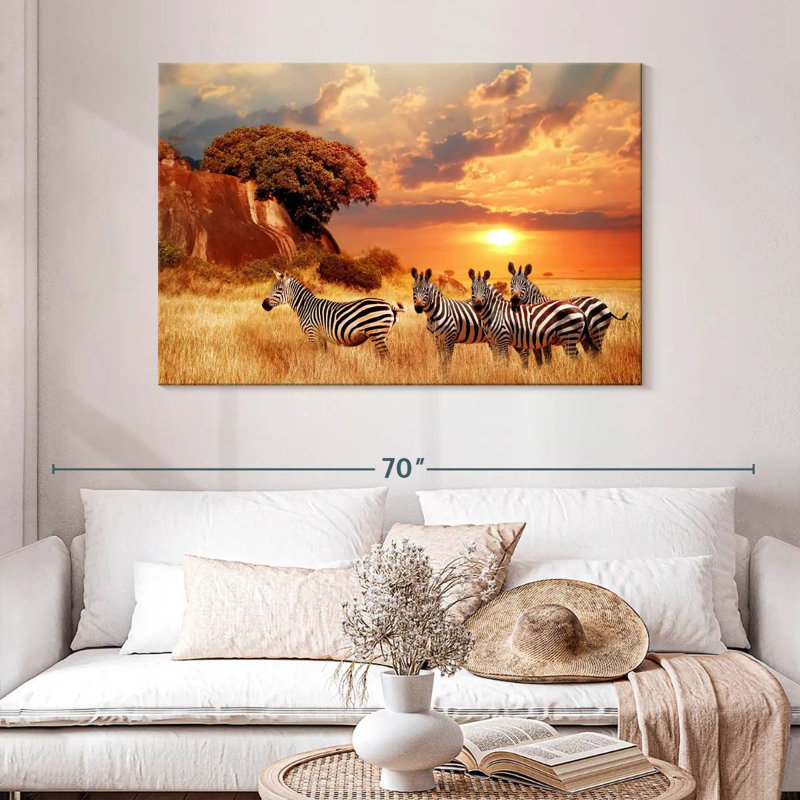 Zèbres Brampt Savanna, H 32 po x l 48 po