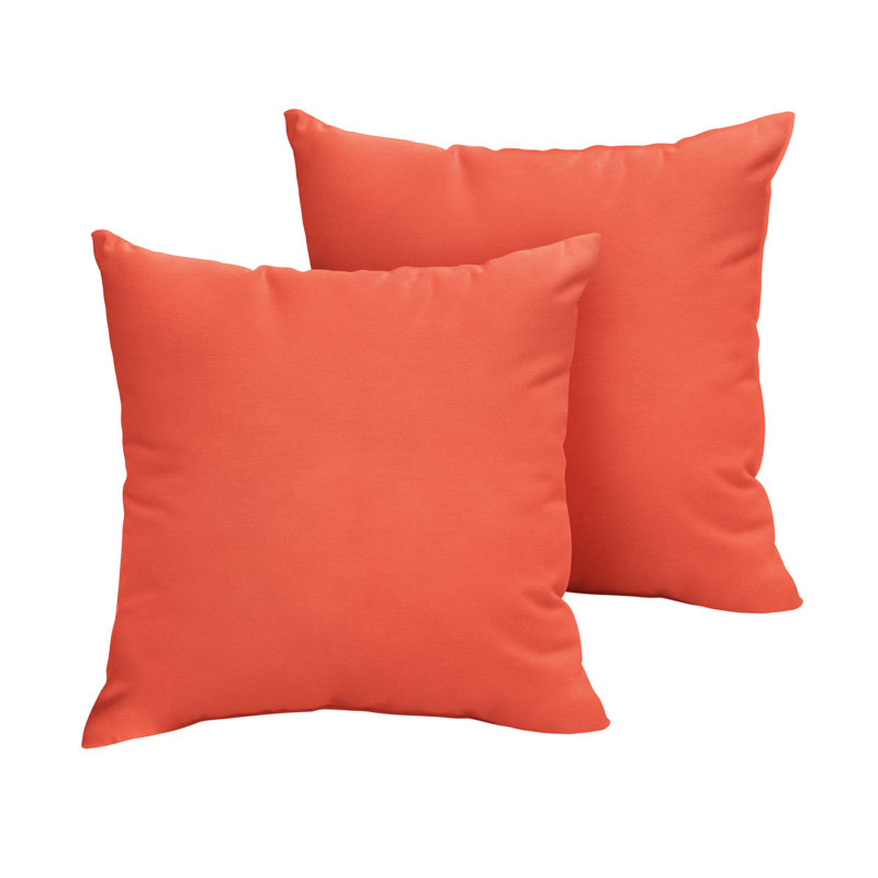 Housse et insert de coussin d'extérieur Ashbrun Sunbrella, Sunbrella - toile melon, Carré 18 po