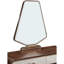 Coiffeuse Houston avec miroir et fauteuil - Noyer