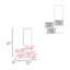 Coiffeuse flottante avec miroir inclus