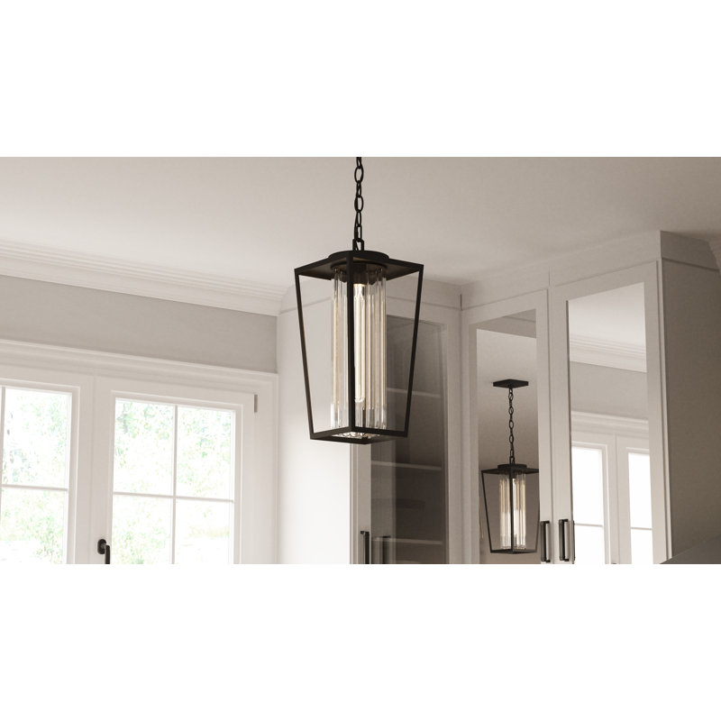 Mistretta 1-Light Matte Black Mini Pendant