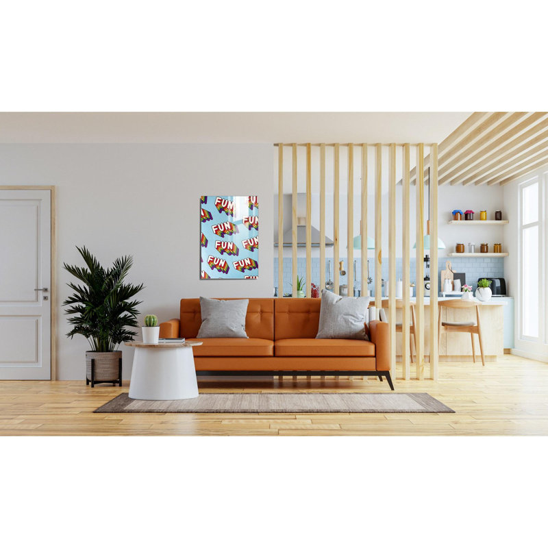 Boze Accent on Tempered Glass, 70cm H x 50cm W
