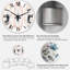 Watercolor Anemone Rose Flowers - Horloge murale traditionnelle-1113867764