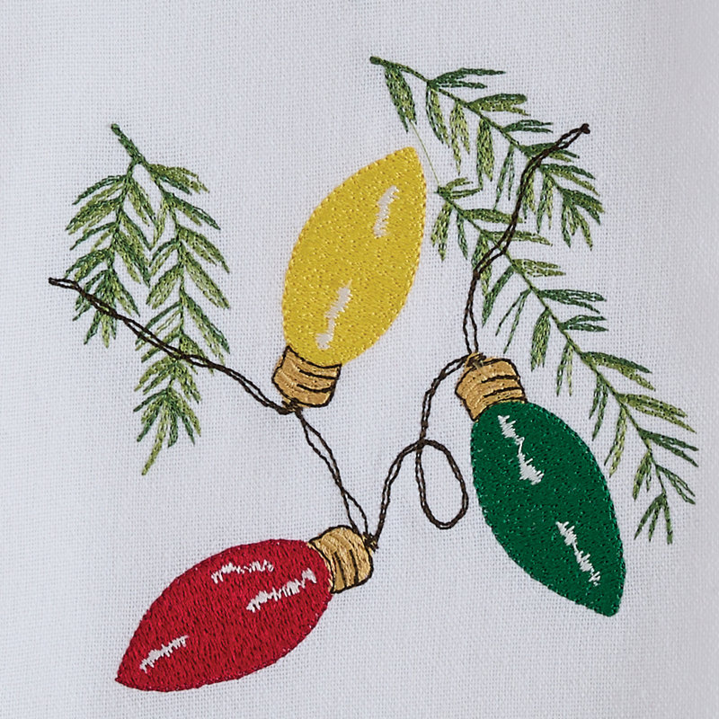  Holiday Lights Decorative Dishtowel Set Of 2