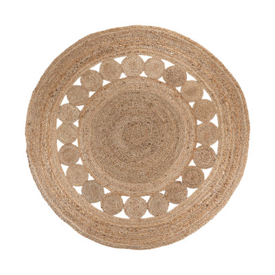 Hussey Round 150 cm x 20 cm Hand Woven Area Rug