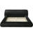 Black Pleated Upholstered Contemporary Engineered Wood Eastern King Platform Bed For Bedroom Elegance With Comfort-1735732448-1735732479