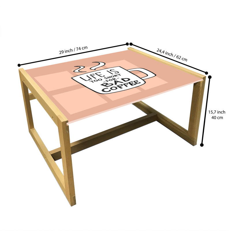 Jaiden-Lee Sled Coffee Table, 62cm H x 74cm W x 40cm D
