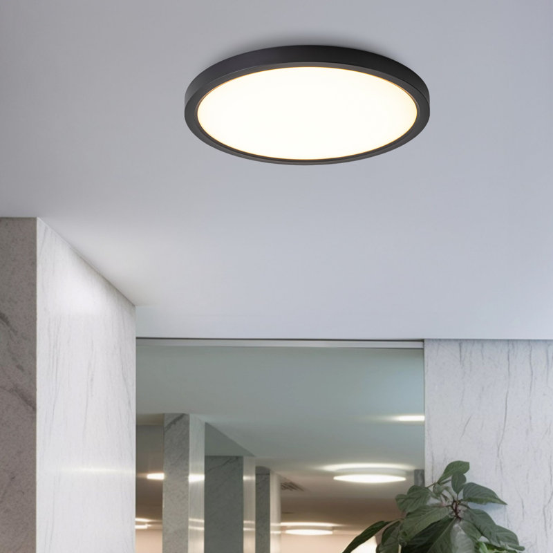 Atlas 15" LED Flush Mount Ceiling Light, 1" H x 12" W x 12" D
