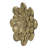 Gleaming Gold Succulent Wall Art, 10X1.6", 2 , Resin And Metal Creation Decoration Piece, Gold, With-1694881896