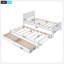 Lit plateforme simple avec lit gigogne et tiroirs-115693453