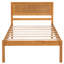 Lit plateforme simple avec tête de lit, lattes en bois massif, sans sommier, tête de lit de style, support à lattes, Pure-121020339